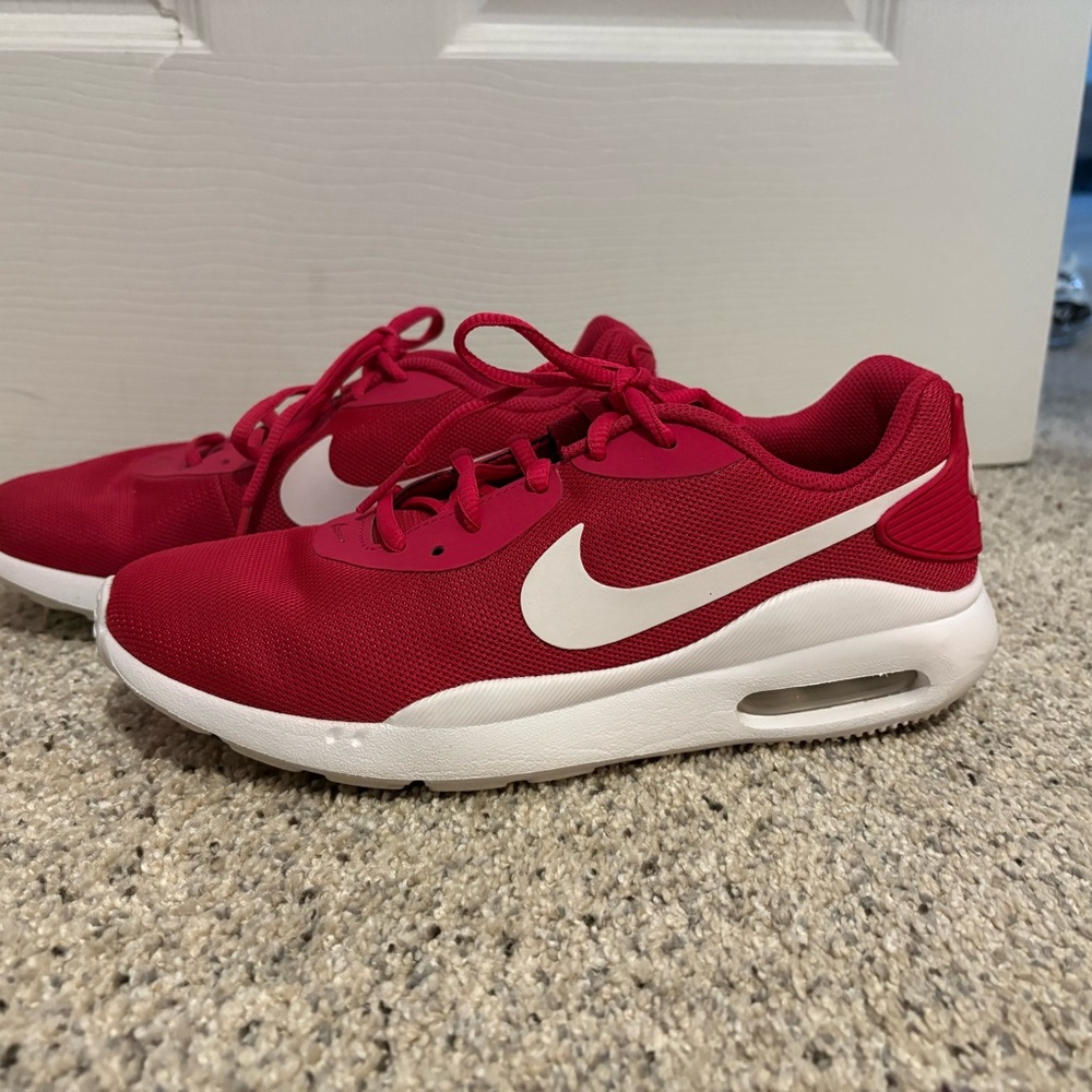 Nike Crimson and White Athletic Shoes
